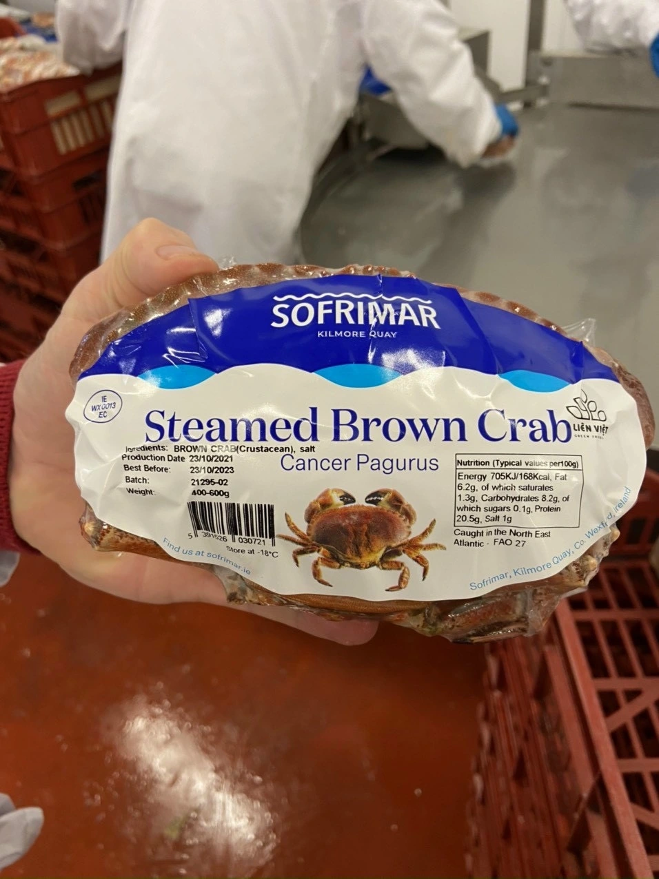 Cua Nâu Na Uy Đông Lạnh Cao Cấp – Thịt Chắc, Gạch Béo Tự Nhiên